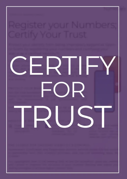 Numeracle's Certification for Trust Handout